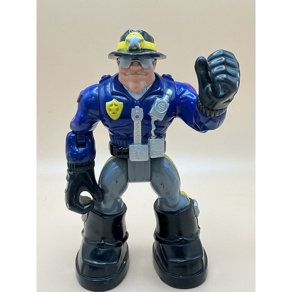 Fisher Price, Rescue Heroes - Policeman Willy‎ Stop, 2001, Figure&Pack Only